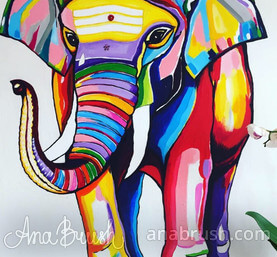 Фото Картина "Индийский слон" - 1